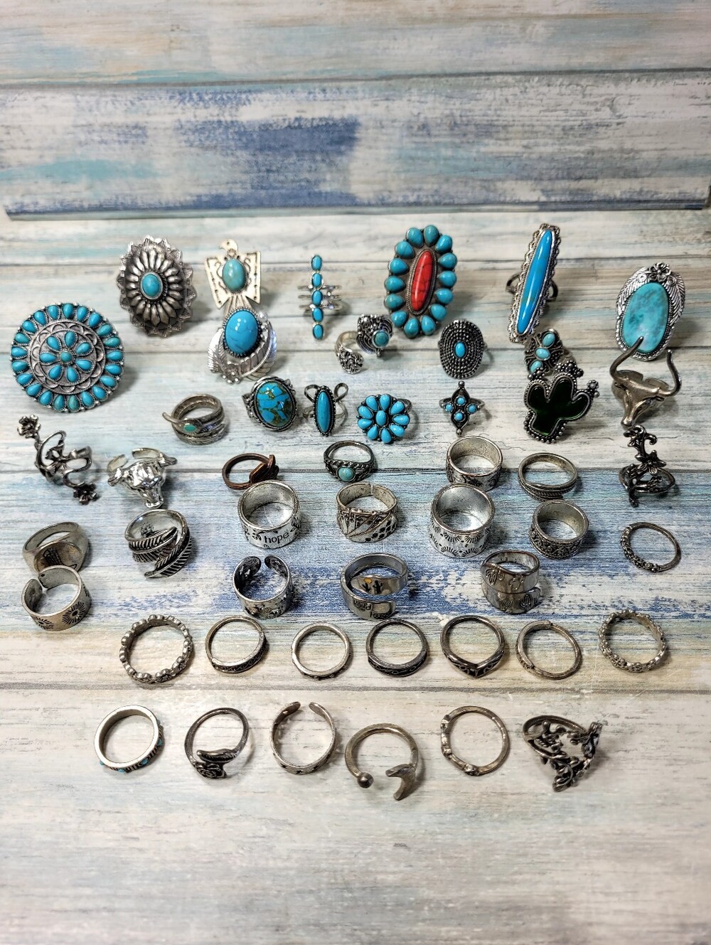 Bundle of Western Fashion/Costume rings